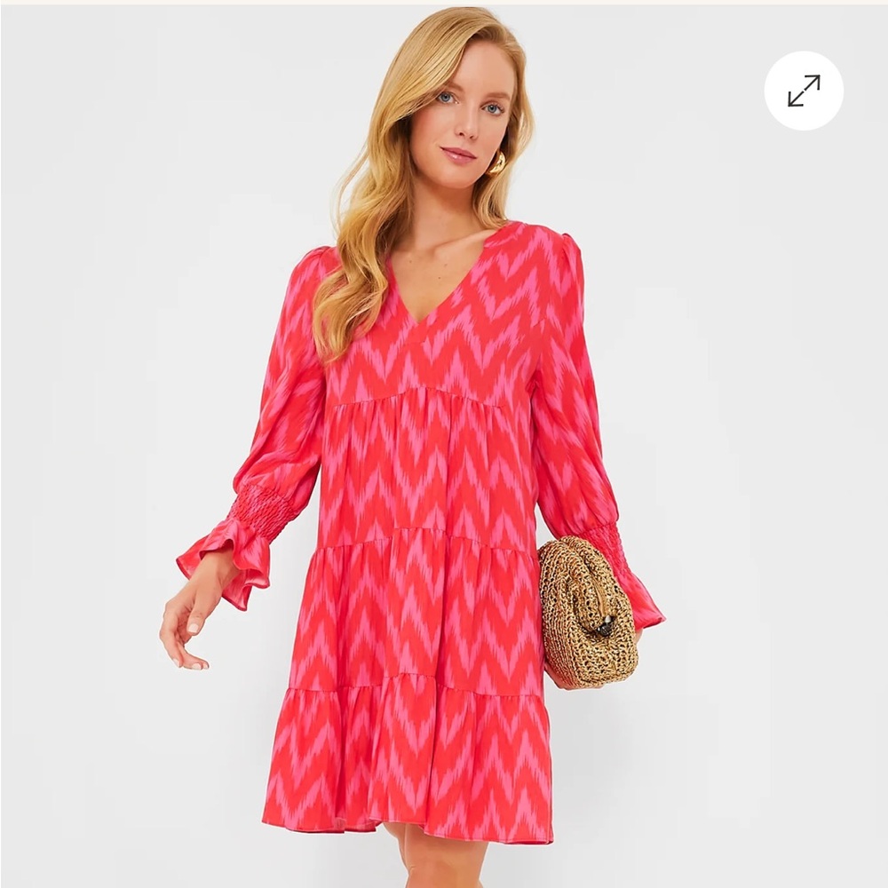 Pomander Place Hot Pink Ikat Kenzo Dress
